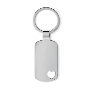 Corazon fém kulcstartó kis szív motívummal