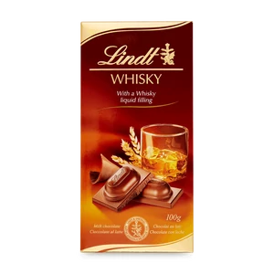 Lindt alkohollal töltött táblás tejcsokoládé