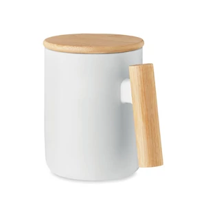 Majest porcelán bögre bambusz fedéllel