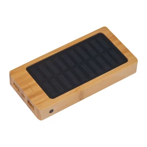 Napelemes powerbank bambuszból 8000 mAh