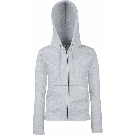 Fruit of the Loom Premium női kapucnis cipzáras pulóver
