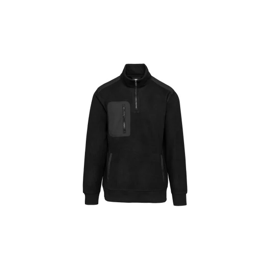 Kariban T-zip cipzáras gyapjú pulóver
