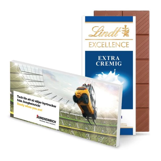 Lindt Excellence táblás csokoládé logózható dobozban