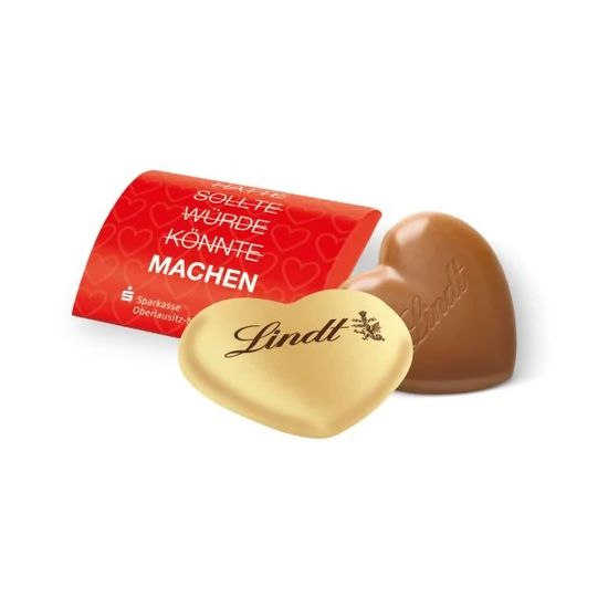 Lindt szív alakú praliné 1 db-os csomagolásban
