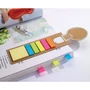 Könyvjelző post-it jelölőkkel